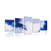 5-piece Canvas print artistic painting of three colors