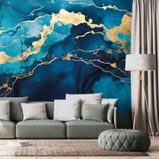 CARTA DA PARATI – IMITAZIONE MARMO BLU - CARTA DA PARATI - 🔥 SVENDITA TOTALE