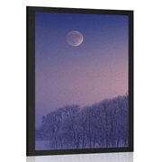 AFFICHE PLEINE LUNE SUR LE VILLAGE - NATURE - AFFICHES