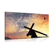 CANVAS PRINT CROSS ON THE SHOULDERS - PICTURES OF ANGELS - PICTURES