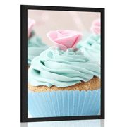 POSTER COLORFUL SWEET CUPCAKES - WITH A KITCHEN MOTIF - POSTERS