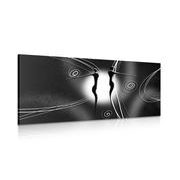Canvas print ethnic love in black and white
