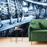 SELF ADHESIVE WALL MURAL GAS TURBINE ENGINE - SELF-ADHESIVE WALLPAPERS - WALLPAPERS