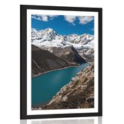 POSTER CU PASSEPARTOUT PARCUL NAȚIONAL PATAGONIA ÎN ARGENTINA - NATURĂ - POSTERE