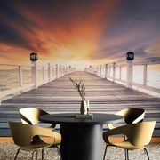 CARTA DA PARATI AUTOADESIVA – VECCHIO MOLO DI LEGNO - CARTA DA PARATI AUTOADESIVE - CARTA DA PARATI