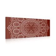 QUADRO DELICATO MANDALA ETNICO CON DESIGN BORGOGNA - QUADRI FENG SHUI - QUADRI