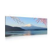 Slika pogled z jezera na Fuji