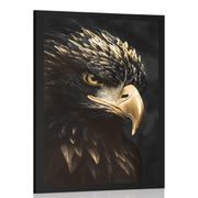 POSTER SCHWARZ-GOLDENER ADLER - HERRSCHER DES TIERREICHS - POSTER