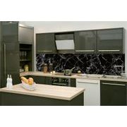 Samolepilna fototapeta za kuhinjo črni marmor