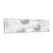 CANVAS PRINT LUXURY IN BLACK AND WHITE - BLACK AND WHITE PICTURES - PICTURES