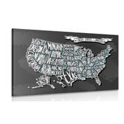 Picture modern map of USA
