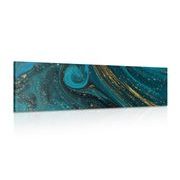 CANVAS PRINT EMERALD ABSTRACTION - ABSTRACT PICTURES - PICTURES