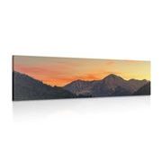 QUADRO TRAMONTO SULLE MONTAGNE - QUADRI DI NATURA E PAESAGGIO - QUADRI