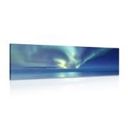 CANVAS PRINT NORTHERN LIGHTS OVER THE OCEAN - PICTURES OF SPACE AND STARS - PICTURES