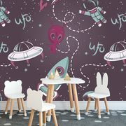 SELF ADHESIVE WALLPAPER FRIENDLY ALIEN - SELF-ADHESIVE WALLPAPERS - WALLPAPERS