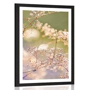 POSTER MIT PASSEPARTOUT STILLLEBEN MIT BLUMEN - BLUMEN - POSTER