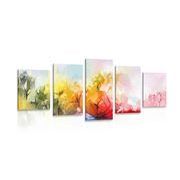 5-PIECE CANVAS PRINT ABSTRACT NATURE - ABSTRACT PICTURES - PICTURES