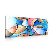 CANVAS PRINT ABSTRACT DRAWING OF SHAPES - ABSTRACT PICTURES - PICTURES