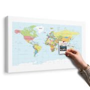 PARAFAKÉP KLASSZIKUS TÉRKÉP FEHÉR SZÉLEKKEL - PARAFA KÉPEK - KÉPEK