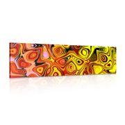 Canvas print creative art in shades of red and yellow