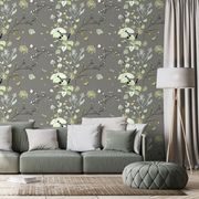 SELF ADHESIVE WALLPAPER PLANT TWIGS ON A DARK BACKGROUND - SELF-ADHESIVE WALLPAPERS - WALLPAPERS