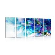 5-piece Canvas print colored abstraction