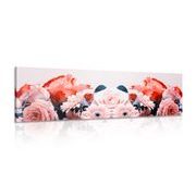 Canvas print floral composition with a romantic touch