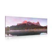 Canvas print sunset over the Dolomites