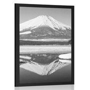 AFFICHE JAPONAISE DU MONT FUJI - NOIR ET BLANC - AFFICHES