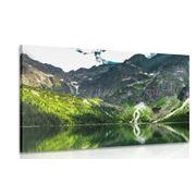 QUADRO LAGO MORKSKE OKO NEI TATRA - QUADRI DI NATURA E PAESAGGIO - QUADRI