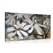 CANVAS PRINT BLOOMING WATERCOLOR TREE - PICTURES FLOWERS - PICTURES
