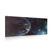 CANVAS PRINT PLANET IN SPACE - PICTURES OF SPACE AND STARS - PICTURES