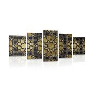 5-PIECE CANVAS PRINT ORIENTAL MOSAIC - ABSTRACT PICTURES - PICTURES