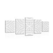 TABLEAU EN 5 PARTIES – AVEC MOTIF KALÉIDOSCOPIQUE - TABLEAUX - 🔥 VENTE TOTALE 🔥