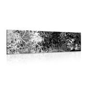 Canvas print black and white abstract art