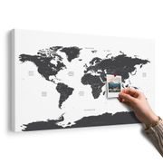 PARAFA KÉP VILÁG TÉRKÉP EGYES ÁLLAMOKKAL SZÜRKE SZÍNBEN - PARAFA KÉPEK - KÉPEK