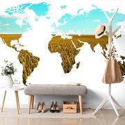WALLPAPER WORLD MAP ON A WHITE BACKGROUND - WALLPAPERS MAPS - WALLPAPERS