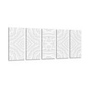 5-PIECE CANVAS PRINT WITH A KALEIDOSCOPE PATTERN - ABSTRACT PICTURES - PICTURES