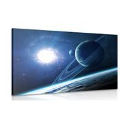 CANVAS PRINT PLANET IN SPACE - PICTURES OF SPACE AND STARS - PICTURES