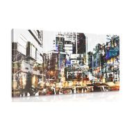 CANVAS PRINT ABSTRACT CITYSCAPE - PICTURES OF CITIES - PICTURES