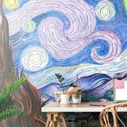 WALLPAPER STARRY NIGHT - VINCENT VAN GOGH - WALLPAPERS WITH IMITATION OF PAINTINGS - WALLPAPERS