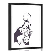 POSTER CON PASSEPARTOUT AMORE INFINITO - MOTIVI DALLA NOSTRA OFFICINA - POSTER