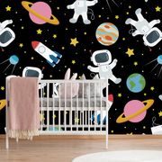 PAPIER PEINT AVENTURE SPATIALE - PAPIER PEINT POUR ENFANTS - PAPIER PEINT