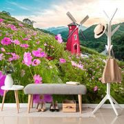 WALL MURAL MEADOW NEAR THE MAGIC MILL - WALLPAPERS NATURE - WALLPAPERS