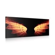Canvas print fiery angel wings