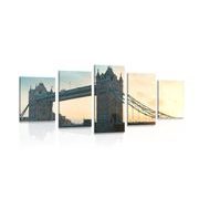 5-delna slika Tower Bridge v Londonu