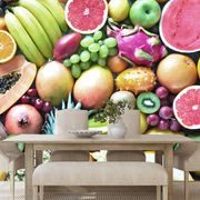 SELF ADHESIVE WALL MURAL TROPICAL FRUIT - SELF-ADHESIVE WALLPAPERS - WALLPAPERS