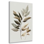 CANVAS PRINT LUXURIOUS LEAVES WITH A TOUCH OF MINIMALISM - PICTURES OF TREES AND LEAVES - PICTURES