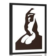 POSTER WITH MOUNT TENDERNESS OF THE FEMALE BODY - WOMEN - POSTERS