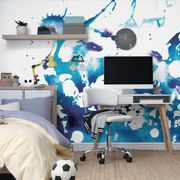 CARTA DA PARATI – ACQUERELLO BLU IN STILE ASTRATTO - CARTA DA PARATI ASTRATTI - CARTA DA PARATI